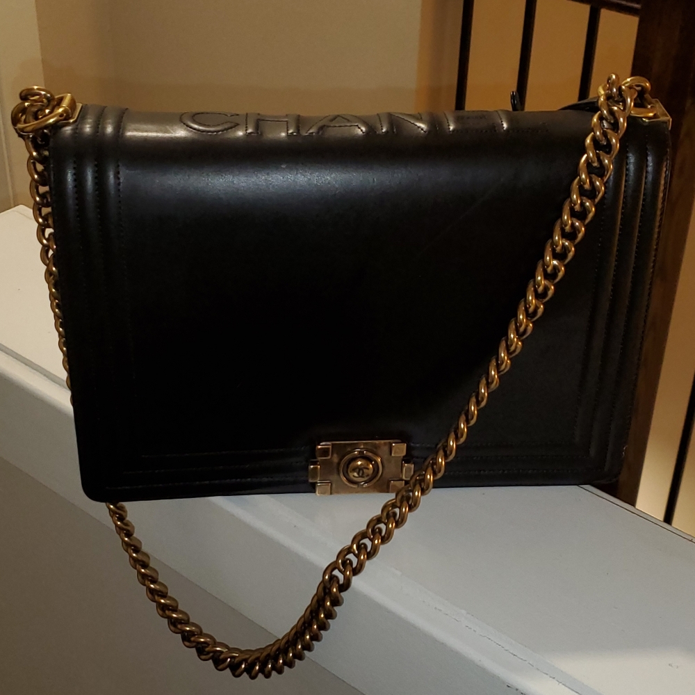 2011 Black Chanel "Le Boy" Bag